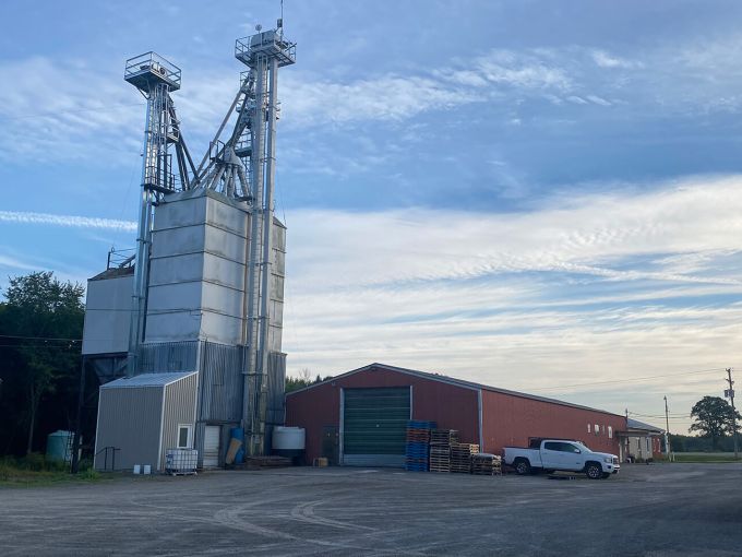 Harvex facilities blue sky in the background